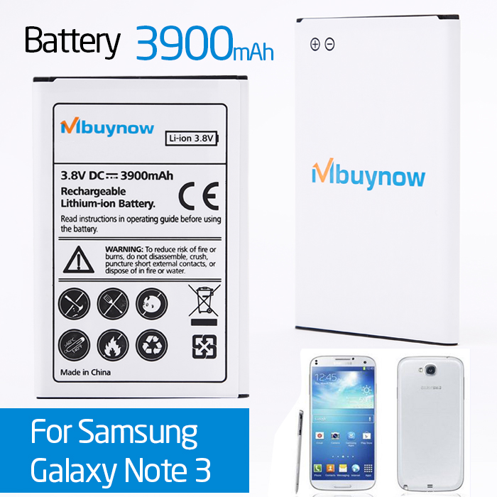 Rechargeable 3900mAh Battery for Samsung Galaxy Note 3 III N9000 N9005