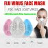 White REUSABLE FACE MASK DISPOSABLE DENTAL DUST HEPA FILTER M2 VS N95 MASK