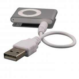 Mbuynow Convertitore cavo maschio Audio connettore Jack 3,5mm a USB 2.0 - Dati di Sincronizzazione & Ricarica per Apple iPod Shuffle 3 / 4 / 5 / 6 / 7 MP3