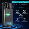 Battery Case 5000mAh for iPhone X XS, 2 in 1 External Battery Case, Wireless Charger with Magnetic Protective Case and Digital LCD Display