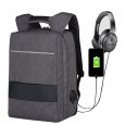 17inch Unisex Laptop Backpack Bag w/h USB Charging and Headphone Port Waterproof