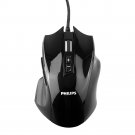 Gaming Mouse, Wired Mouse, Philips Optical Gaming Mice Laptop PC Computer Programmable Ergonomic Mouse with 8 Buttons, 4000 DPI for MS Windows 2000, ME, XP, VISTA and above, Linux, IOS, Black