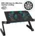 Foldable Laptop Stand, Mbuynow Portable Laptop Desk Riser Adjustable Computer Laptop Table with Cooling Fan and Mouse Board for Bed Sofa