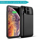 Mbuynow Wireless Charging Dock for iPhone XS MAX 5500mAh Battery Cover with Magnetic Cover for iPhone XS MAX External Battery Case with Digital LCD Display